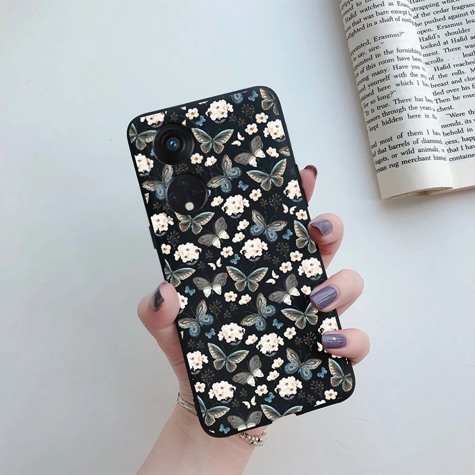 Мягкий силиконовый чехол для телефона OPPO Reno 8 T 5G CPH2505 с изображением цветов маяков