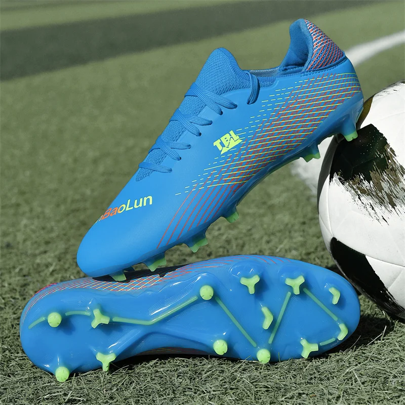 

Quality Soccer Shoes Cleats C.Ronaldo Durable Light Comfortable Football Boots Outdoor Genuine Futsal Studded Sneakers Wholesale