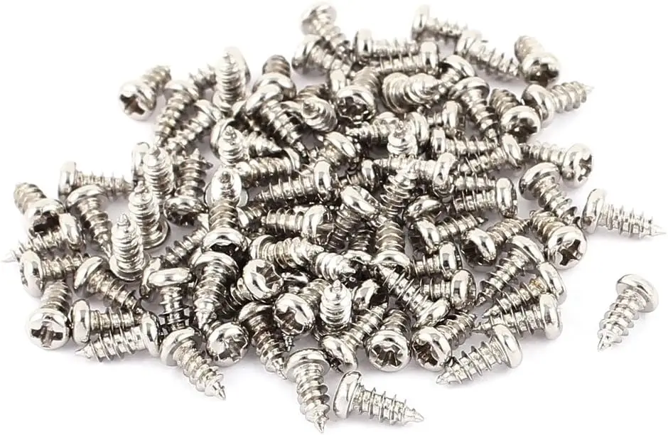 

Kidisoii 100pcs M2.5 X 6mm Stainless Steel Cross Pan Head Self Tapping Screws Bolts