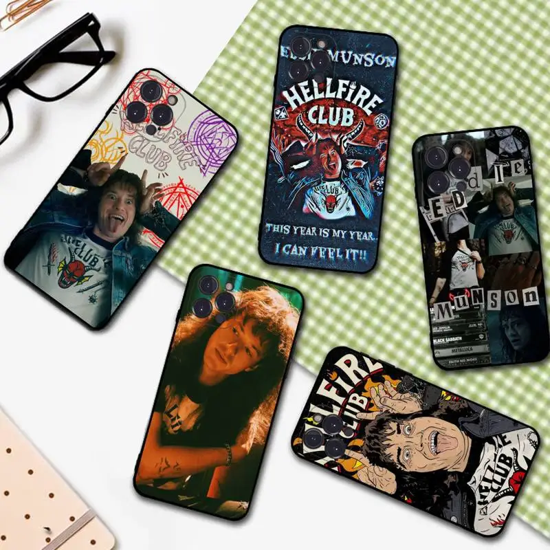 

YNDFCNB Stranger Things Phone Case For iPhone 6 7 8 Plus 11 12 13 14 Pro SE 2020 MAX Mini X XS XR Back Funda Cover