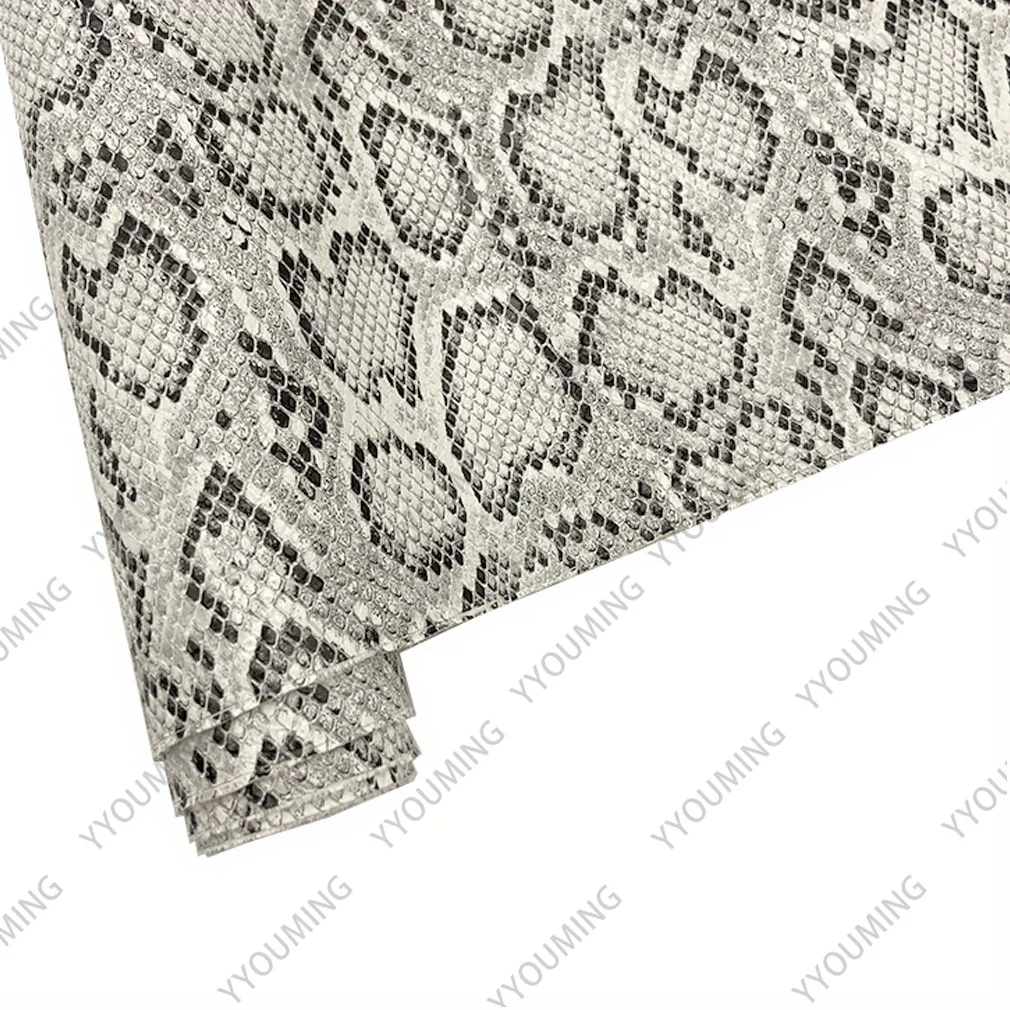 Мягкая Текстурированная змеиная виниловая искусственная кожа обивка под