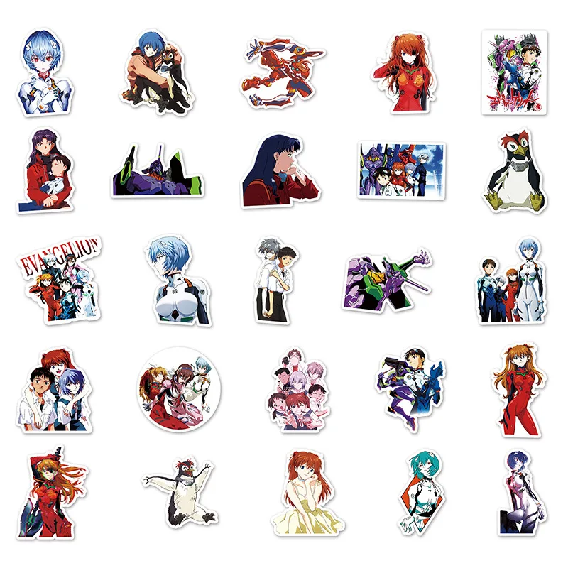 50 шт. аниме-наклейки для ноутбука