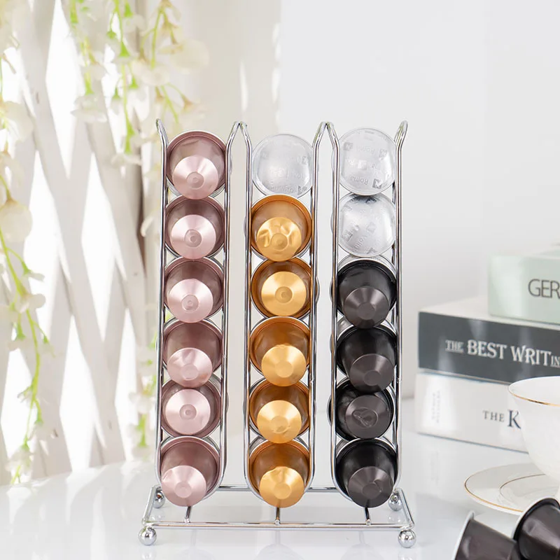 

Coffee Capsule Holder Milk Ball Storage Rack Nespresso Capsules Rack Coffee Capsule Storage Rack Holds 42 Capsules Home Storage