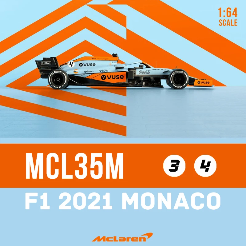 

Модель автомобиля 1:64 Формула 1 ONE Racing F1, 2021, из сплава