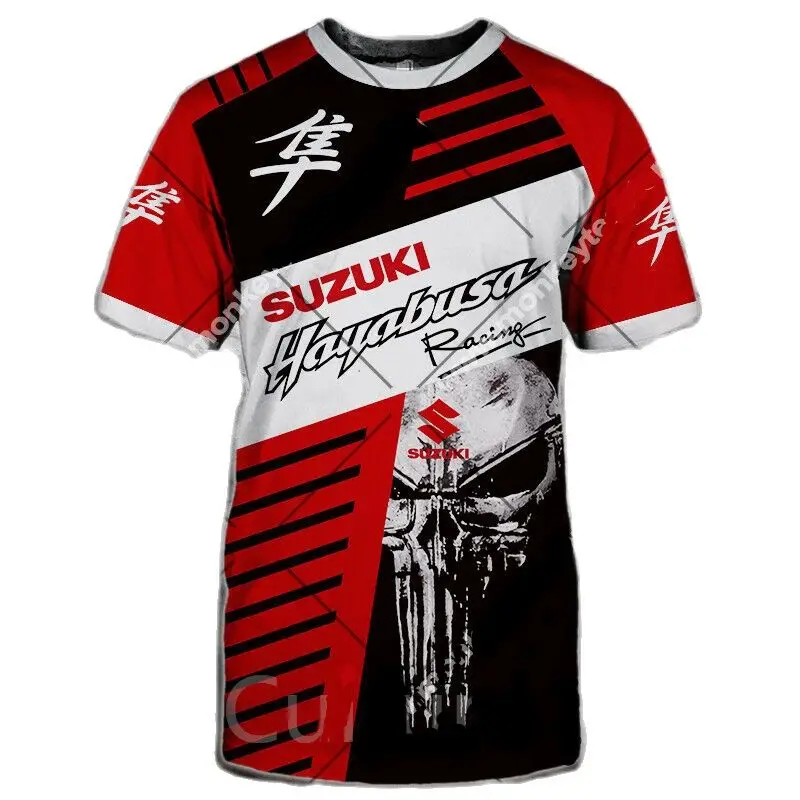 

Summer Hot Selling "Suzuki Motorcycle" Digital Printing Short-Sleeved Men's And Women's Sports Cycling Quick-Drying T-Shirt