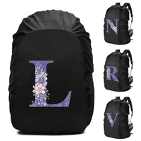 backpack waterproof cover purple letter print for 20 70l outdoor sport large capacity school bag rain covers bags camping hiking