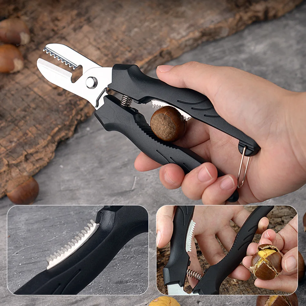 

Chestnut Cracker Tool Chestnut Peeler Scissors Nut Cracking Tools Durable Chestnut Opener Chestnut Cutter For Chestnut Pecan