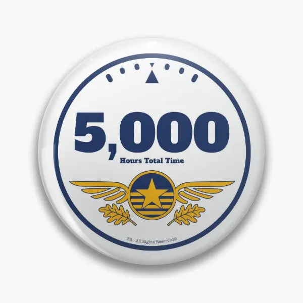 Нашивка Pilot Progress 5 000 часов мягкая булавка на пуговицах милый женский значок для