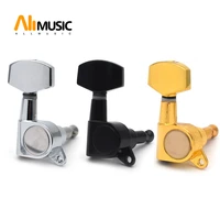 big square sealed guitar tuning pegs keys tuners machine heads for electric guitar blackgoldchrome