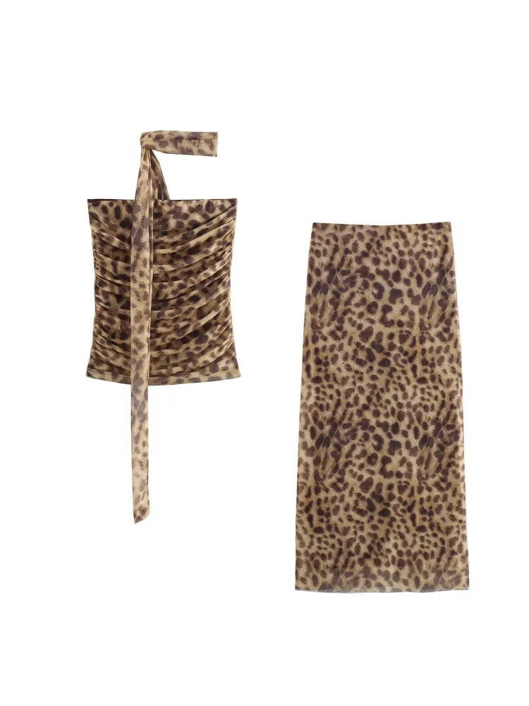 Женское Платье Макси С Леопардовым Принтом Сексуальное Без Рукавов Длинной