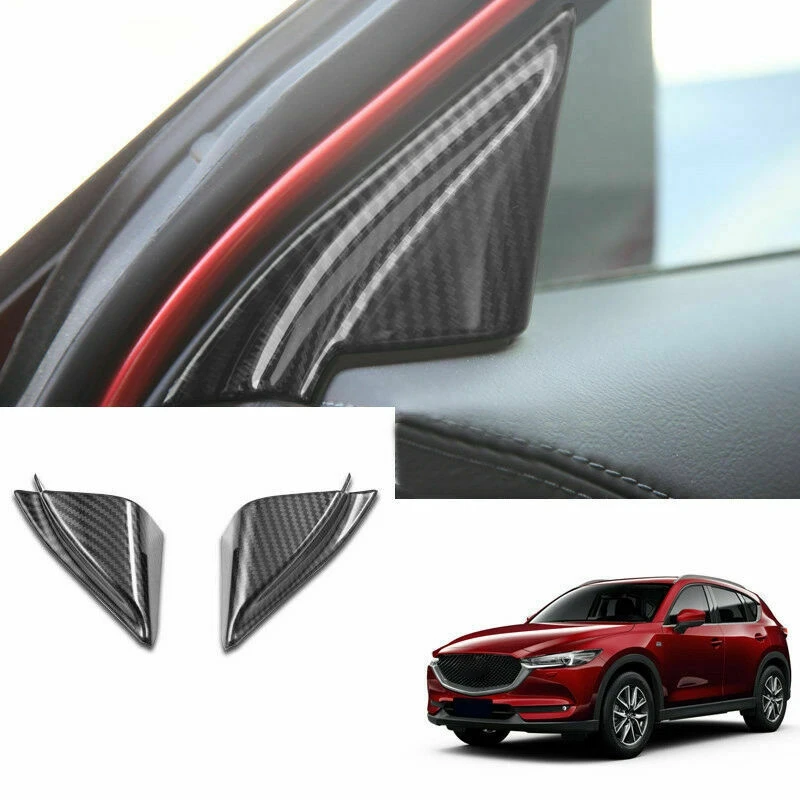 

2 шт., тройная Обложка из углеродного волокна для Mazda CX-5 CX5 2018-19