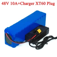 48v lithium ion battery 48v 10ah 1000w 13s3p lithium ion battery pack for 54 6v e bike electric bicycle scooter with bmscharger