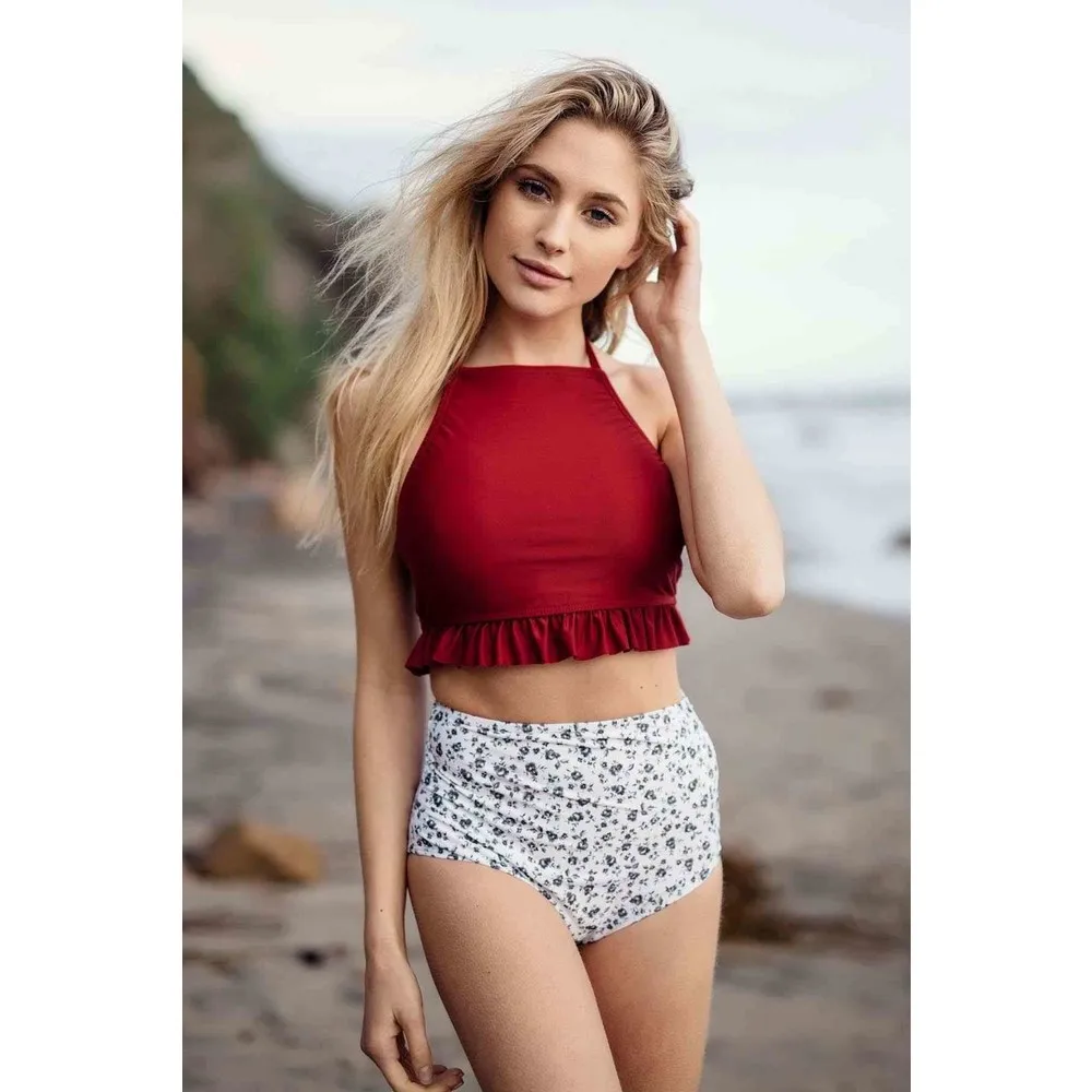 

Стильный дизайнерский женский танкини Dorlie с высокой талией