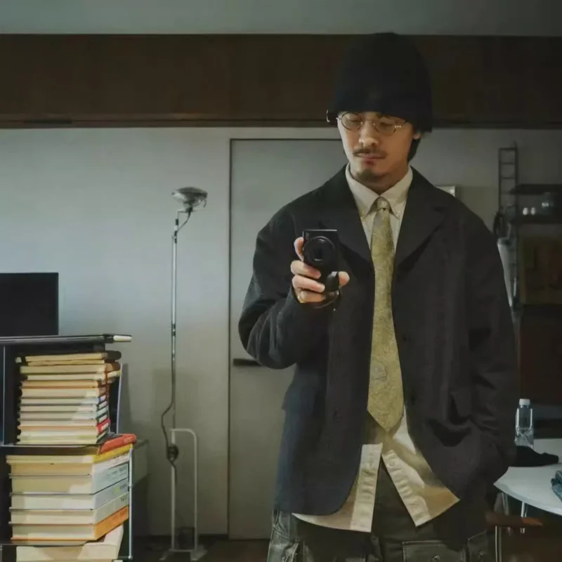 Куртка VISVIM WMV MUFFE RAW JKT в японском стиле модель 23AW