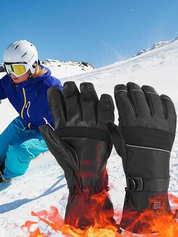 

Electric Battery Heated Gloves Adults Touchscreen Winter Gloves Heating Thermal Gloves Portable Hand Warmer For Snowboard Climb