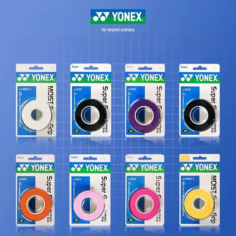 YONEX 3 ручки/упак. ткань AC102EX AC102 102C клей для рук теннисная ракетка бадминтона