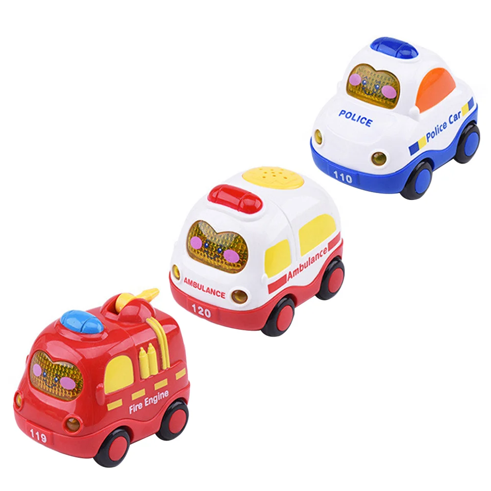 

3Pcs Plastic Car Playthings Wear-resistant Children Toys Interactive Back Car