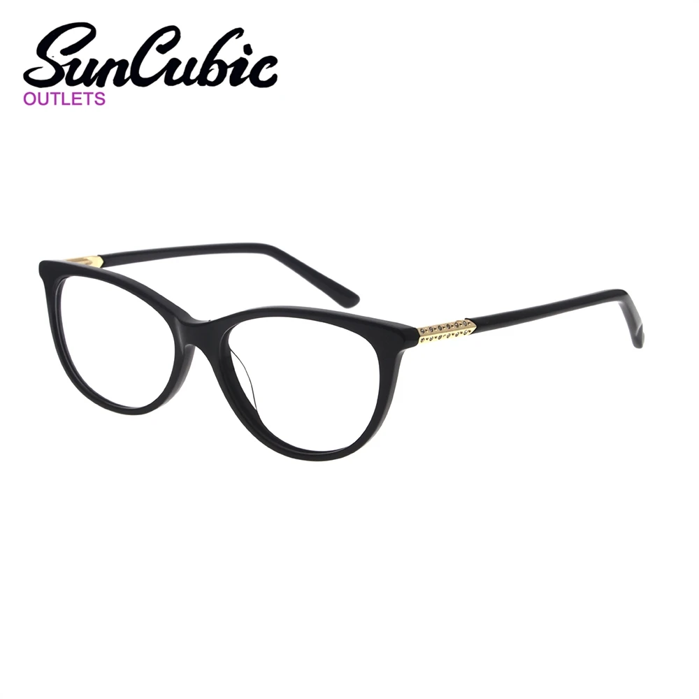 

DF1618 Eyeglasses Frames Eyewear Black Cat Eye Classic Fashion On Sale Acetate Mypioa Reading Women Men Vintage Eyewear