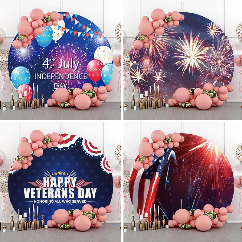 

Фон с изображением флага фейерверка и полос Дня независимости 4 июля