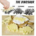 6 шт. набор штампов для печенья в виде динозавра, форма для тиснения в виде ископаемого печенья в форме динозавра, форма для выпечки, инструменты для украшения торта