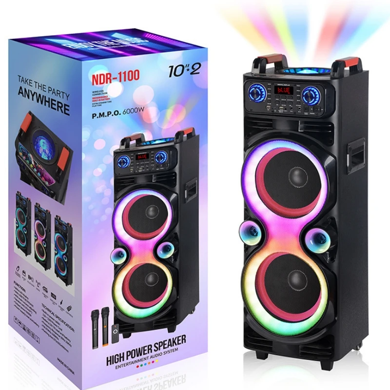 

6000W High-power Large Square Dance Speaker Parlantes Bocinas Bluetooth Alta Potencia Enceinte Bluetooth Puissantes Boombox