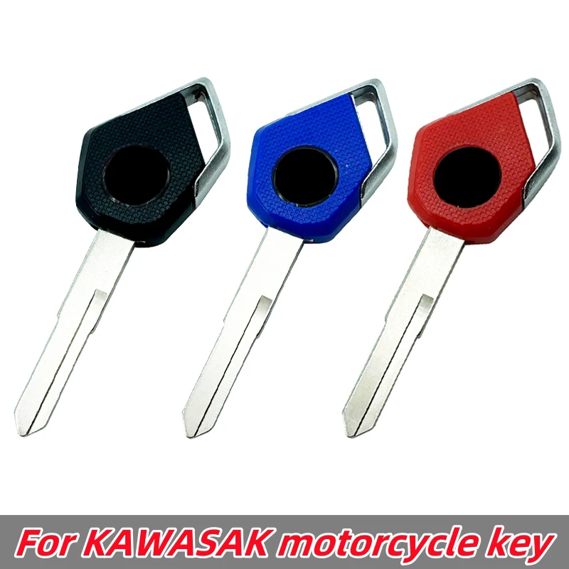 Фото Для Kawasaki NinjaZ1000 H2 H2R ZX6R ZX10R ZZR400 Z750 Z800 Z1000 VERSYS ER6N ER6F ER6R без чипа мотоцикла необрезанное лезвие пустой ключ №1