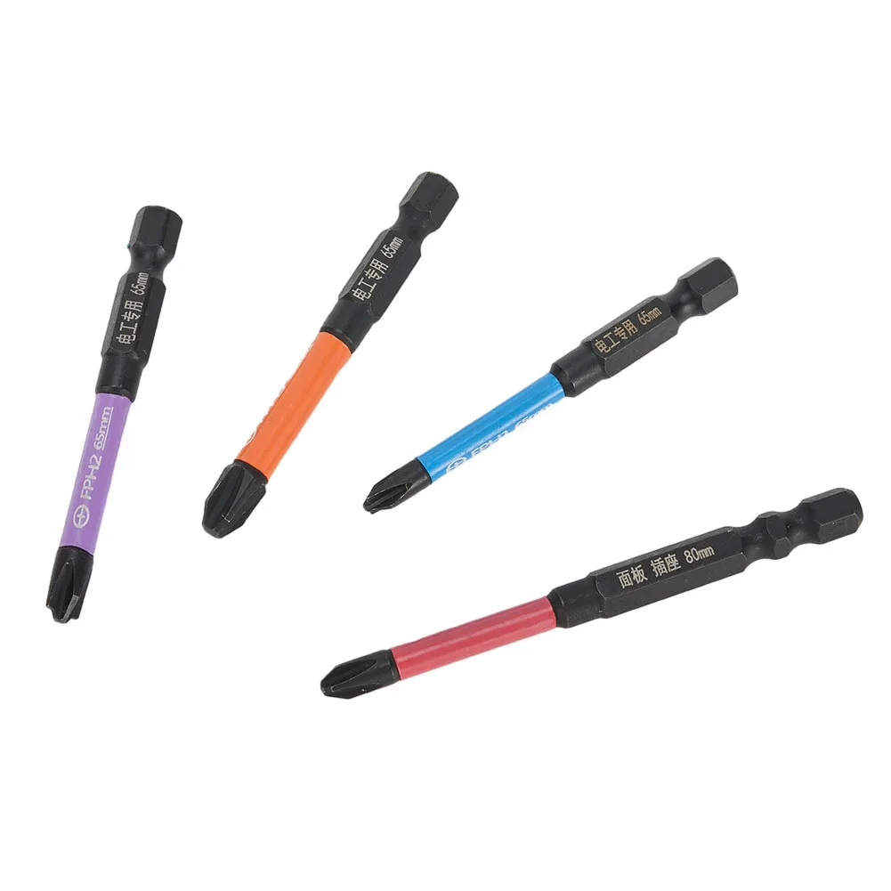 

1/10pcs FPH1/2/3 FPZ1/2/3 Cross Screwdriver Bit 1/4Inch Hex Shank Magnetism For Socket Switch Electrician 65/80/110mm Hand Tools