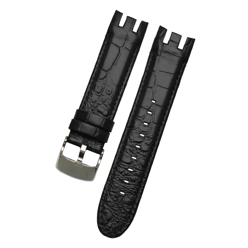 Ремешок для часов Swatch YRS403 YRS412 YRS402G браслет из натуральной кожи мужских 21 мм -