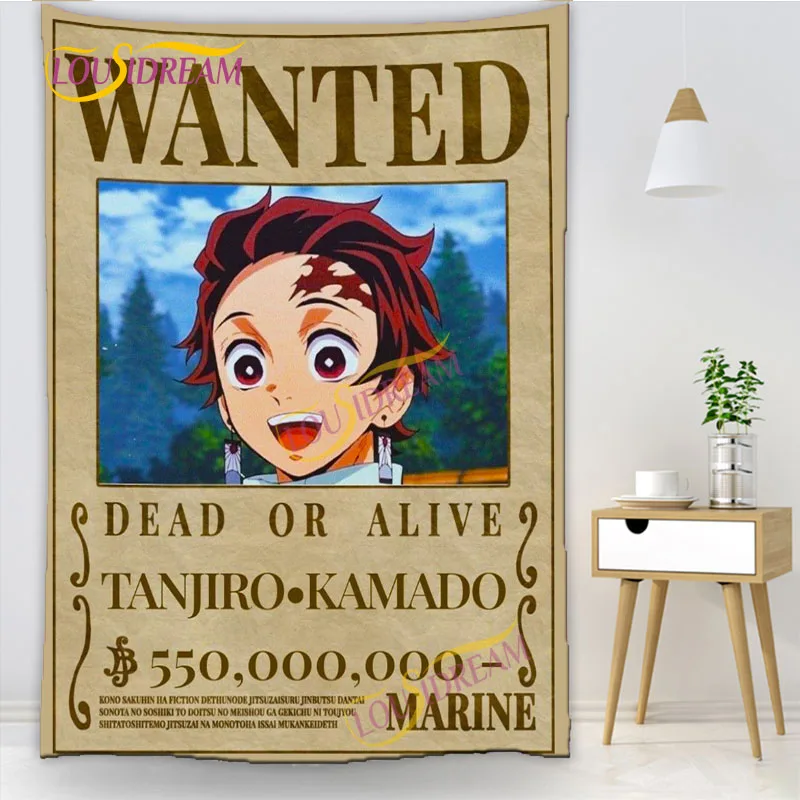 

Cute Cartoon Demon Slayer Tapestry Wall hanging Funny card tapestry Aesthetic home decoration Bedroom cover psychedelic tapestry