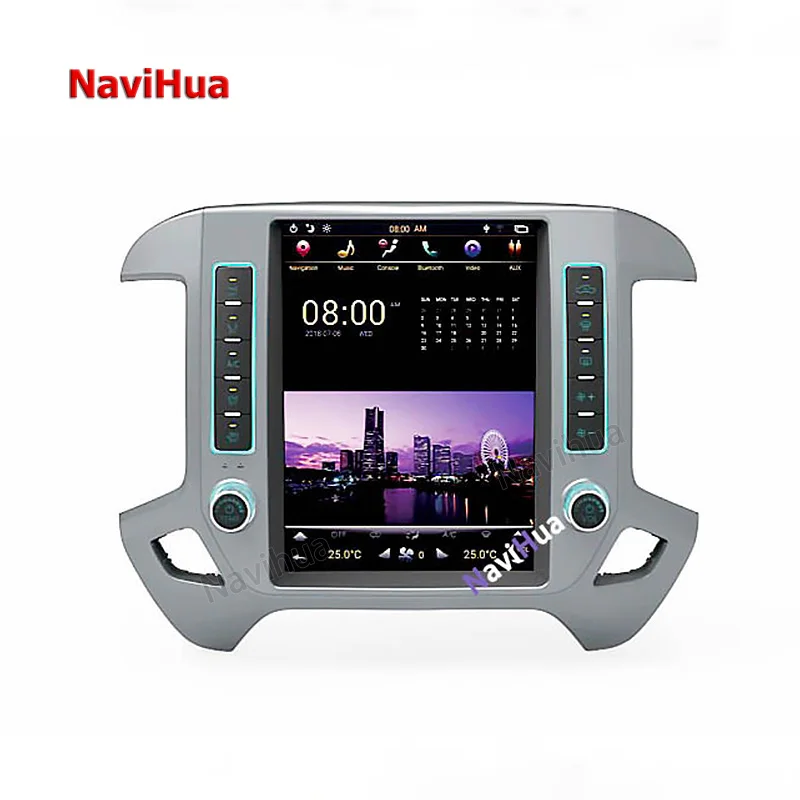 12.1'' NaviHua dvd player video factory price for GMC Sierra Navigation Android Vertical screen style Wireless Carplay - купить по