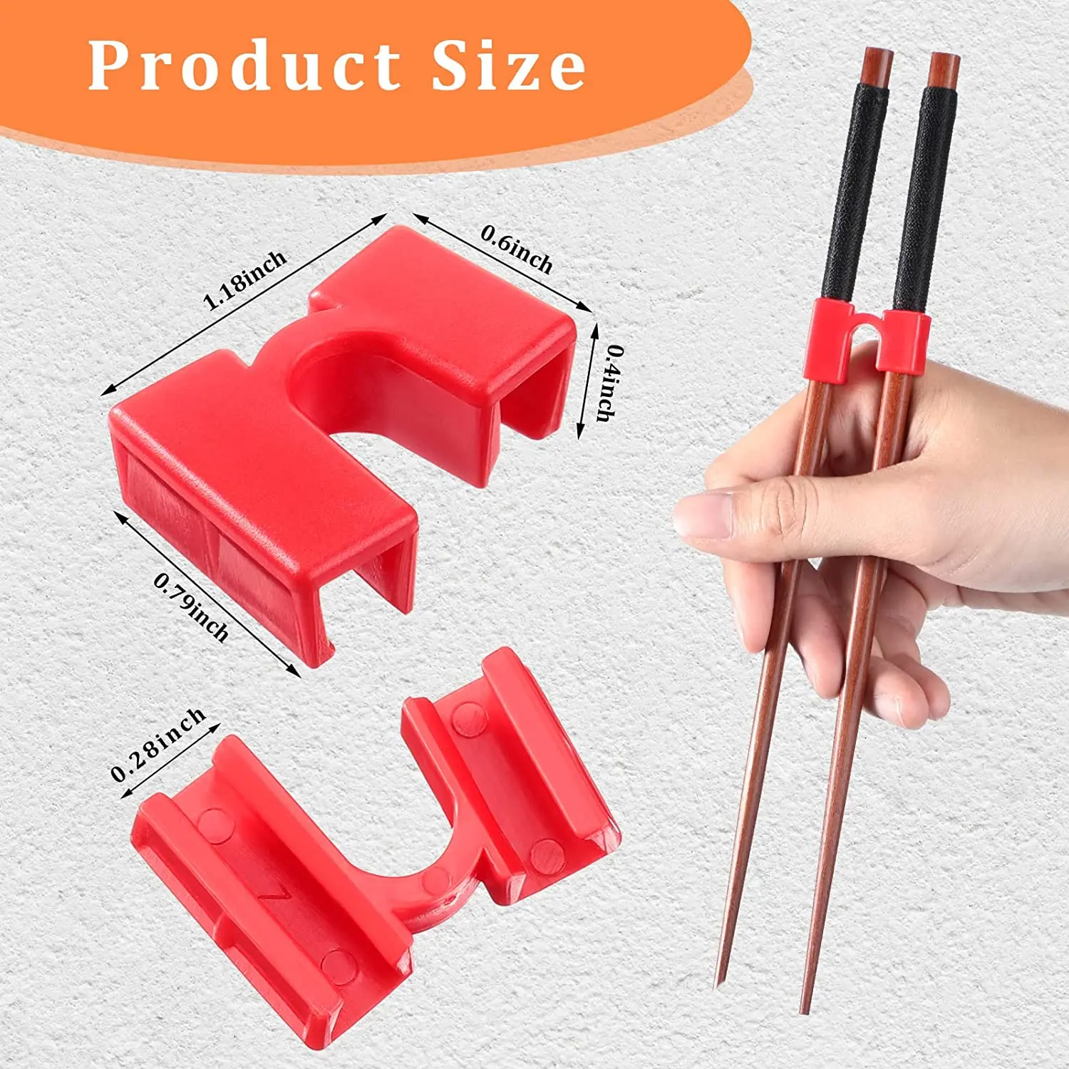 

5PCS Reusable Chopstick Helpers Training Chinese Chopsticks Trainer Holder for Adouts Beginner Trainers or Learner