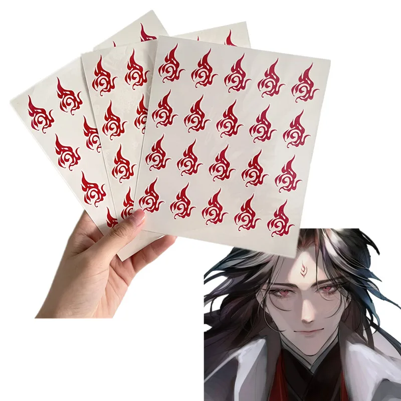 

The Scum Villain's Self-Saving System Luo Binghe Forehead Flower Cosplay Waterproof Fake Tattoo Temporary Sticker Character