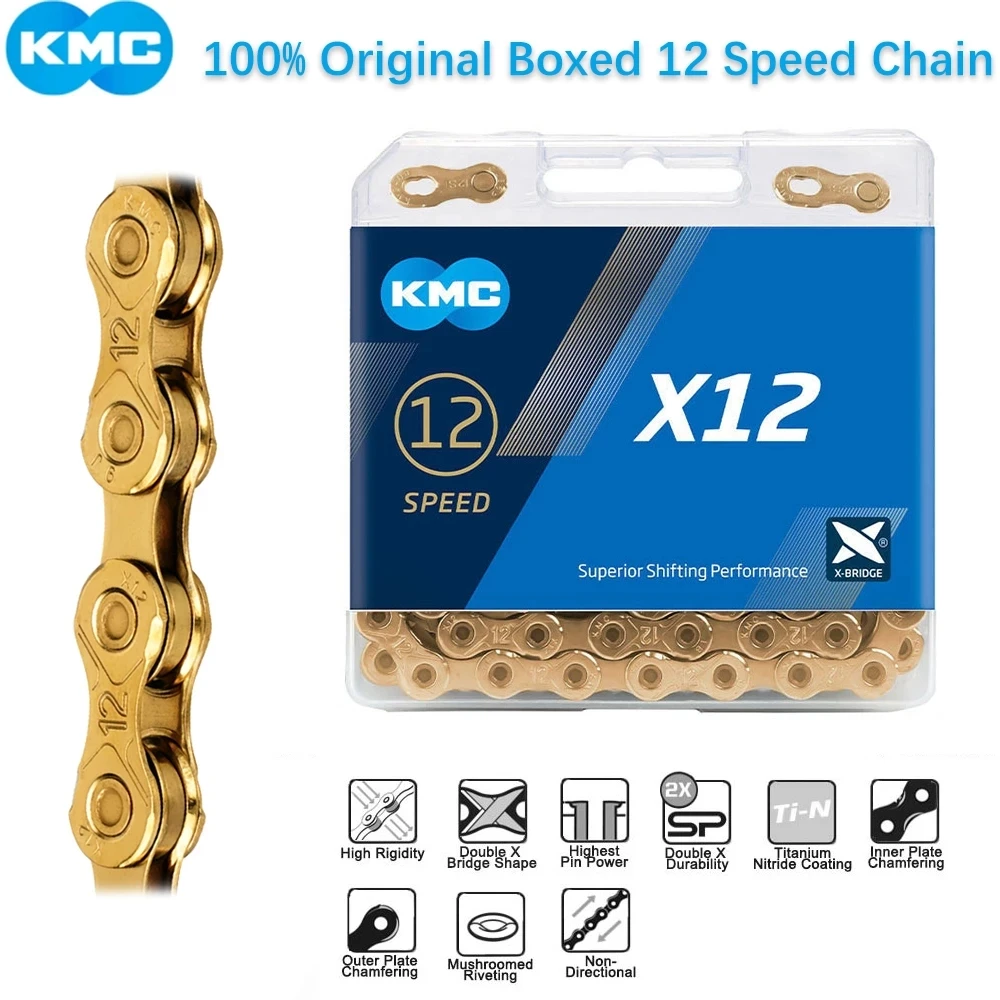 Оригинальная велосипедная цепь KMC X8 X9 X10 X11 X12 для шоссейного горного велосипеда 8 9