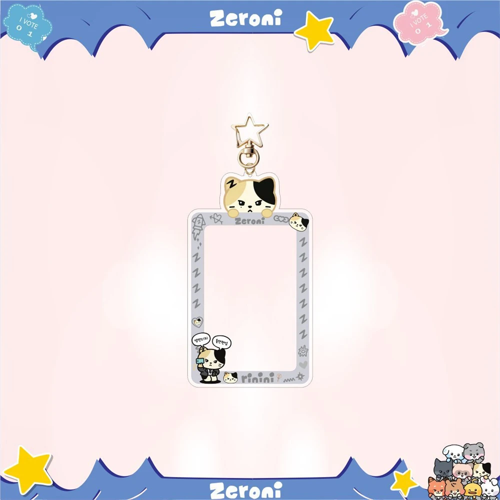 Брелок KPOP ZB1 с фоторамкой держатель для карт изображением героев мультфильмов