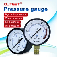 outest 0 60mpa radialaxial pressure gauge hydraulic water oil air stainless steel ordinary diameter 60mm thread g14