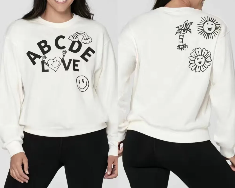 Быстросохнущая футболка с длинными рукавами ABCDE для спортивных танцев 0299