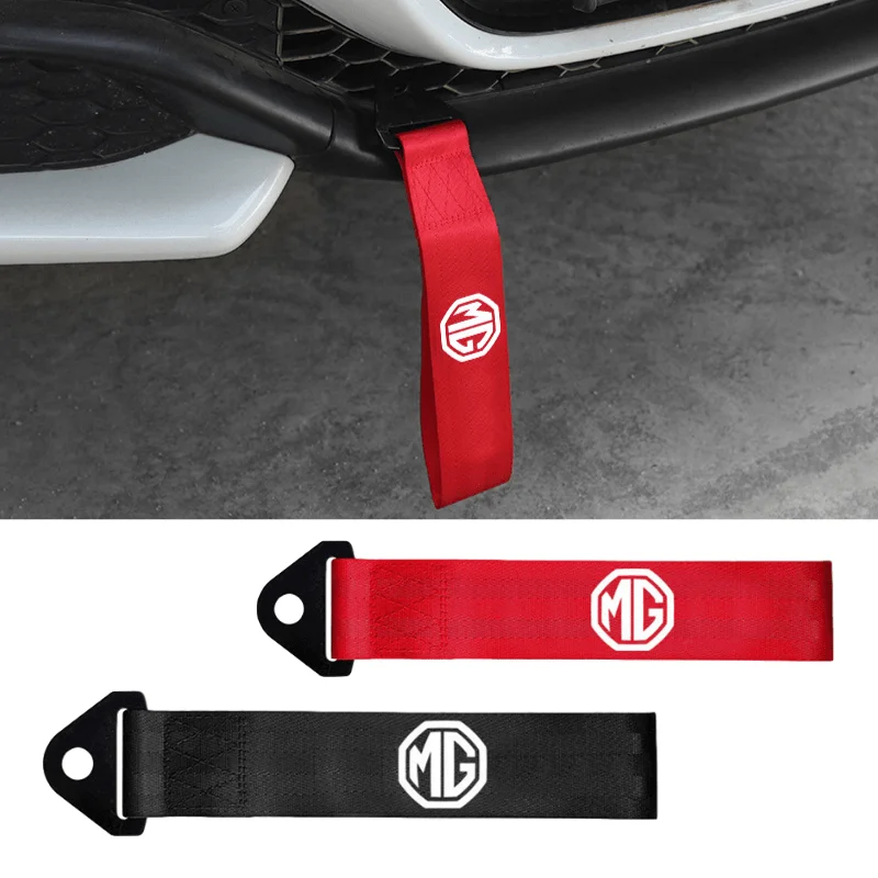 

Car Styling Auto Trailer Rope Nylon Trailer Belt Emblem Decal Accessories For MG MG3 MG5 MG7 TF ZR ZS ES HS EZS GS Morris 3 MG6