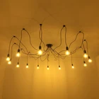 DIY подвесной светильник s Современные Ретро подвесные светильники лампа Эдисона светильники паук потолочный светильник для гостиной домашний декор