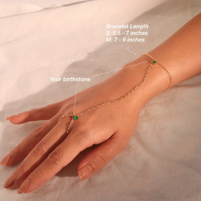 Браслет с камнем-талисманом для девушек-подростков