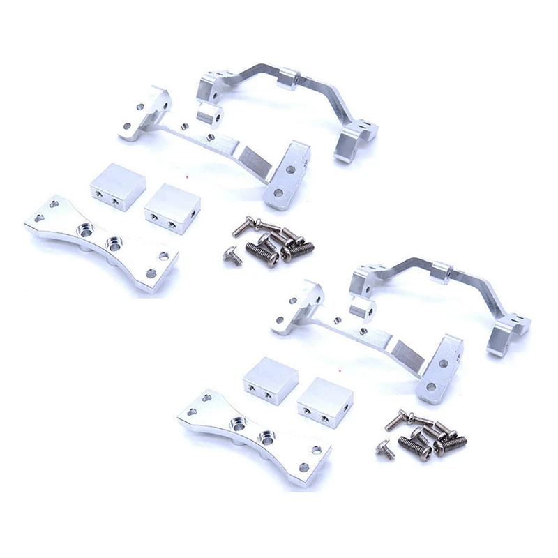 

2X Metal Pull Rod Base Seat & Axle Up Servo Bracket Mount For MN D90 D91 D96 D99S 1/12 RC Car Truck Spare Parts,Silver