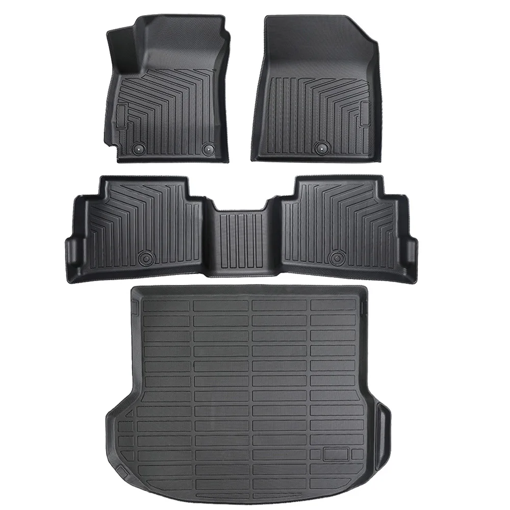 

Коврик для Kia Seltos 2024 2025, аксессуары для напольных вкладышей из ТПЭ для защиты всего погоды, 1-й и 2-й ряд (бензиновая версия)