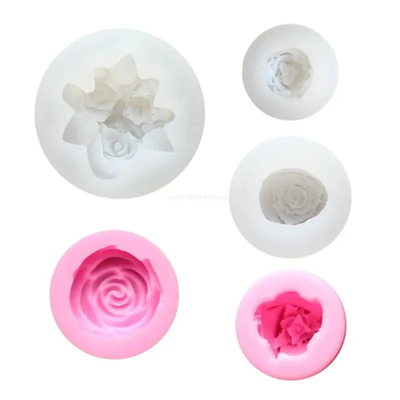 

3D Rose Silicone Fondant Mold for Wedding Cake Decorating Cupcake Topper, Rose Shaped Sugarcraft Chocolate Jello Soap 5 Dropship