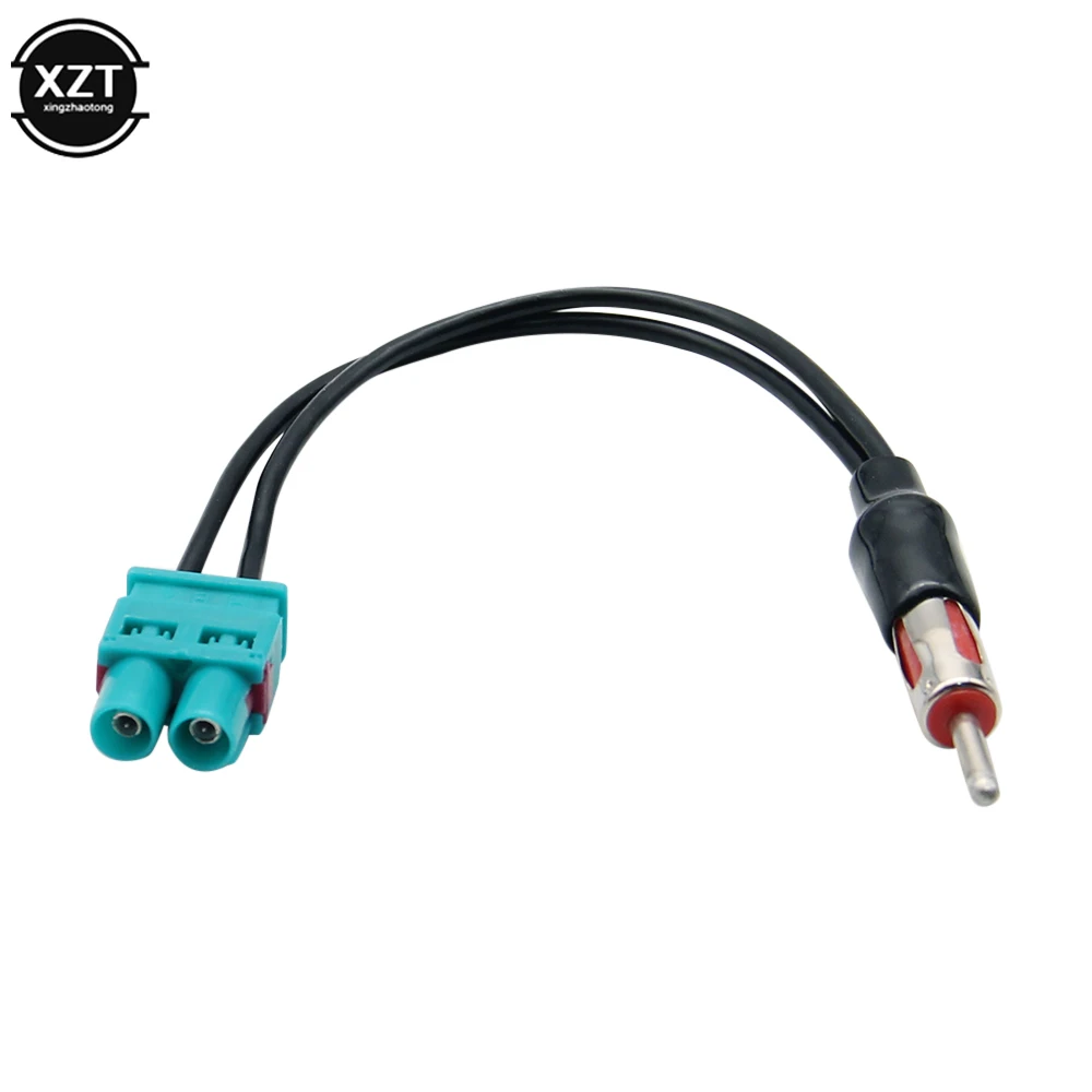Car Radio Adaptor Antenna Audio Cable Male Dual Fakra Interface CD Aerial Anteny Connector Plug For Audi Volkswagen Accessories