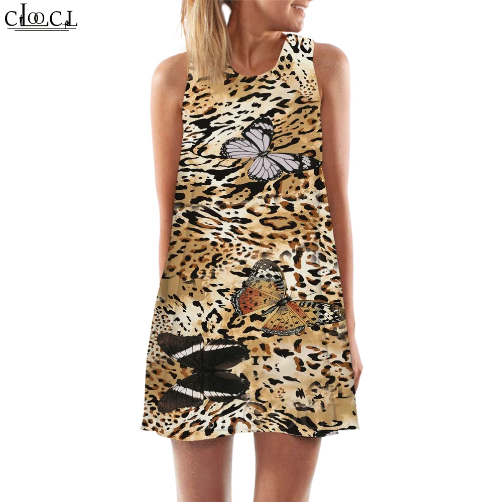 Женские майки CLOOCL винтажная газета графика 3D принт свободное платье сексуальная