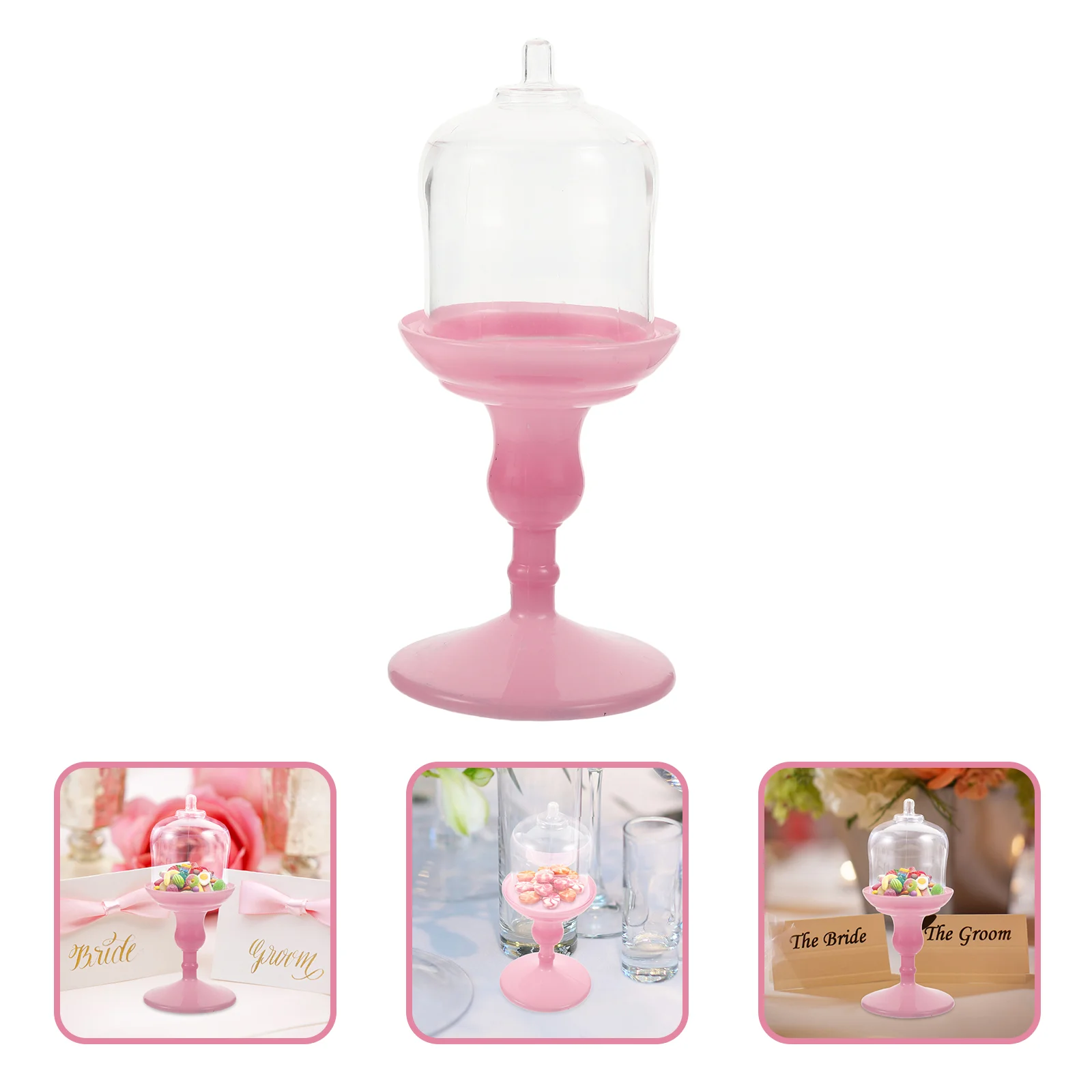 

Stand Cake Mini Cupcake Display Candy Holder Dessert Stands Wedding Single Lid Dish Chocolate Tray Pastry Serving Plate Dome