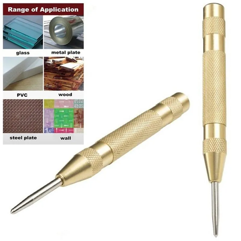 

Free Shipping Automatic Centre Punch 5''Automatic Center Pin Punch Strike Spring Loaded Marking Starting Holes Tool Chisel Steel