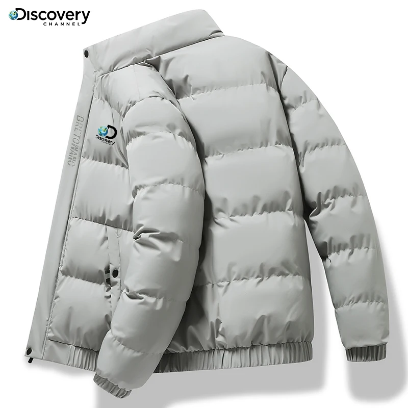 2023 new autumn and winter Discovery Channel men's aviator trench coat casual outdoor street fashion warm zipper jacket