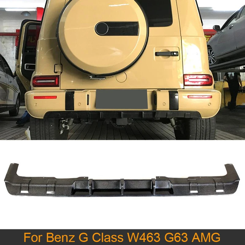 

Диффузор для заднего бампера из углеродного волокна, спойлер для Mercedes-Benz G Class W463 G63 AMG 2019, диффузор для заднего бампера автомобиля