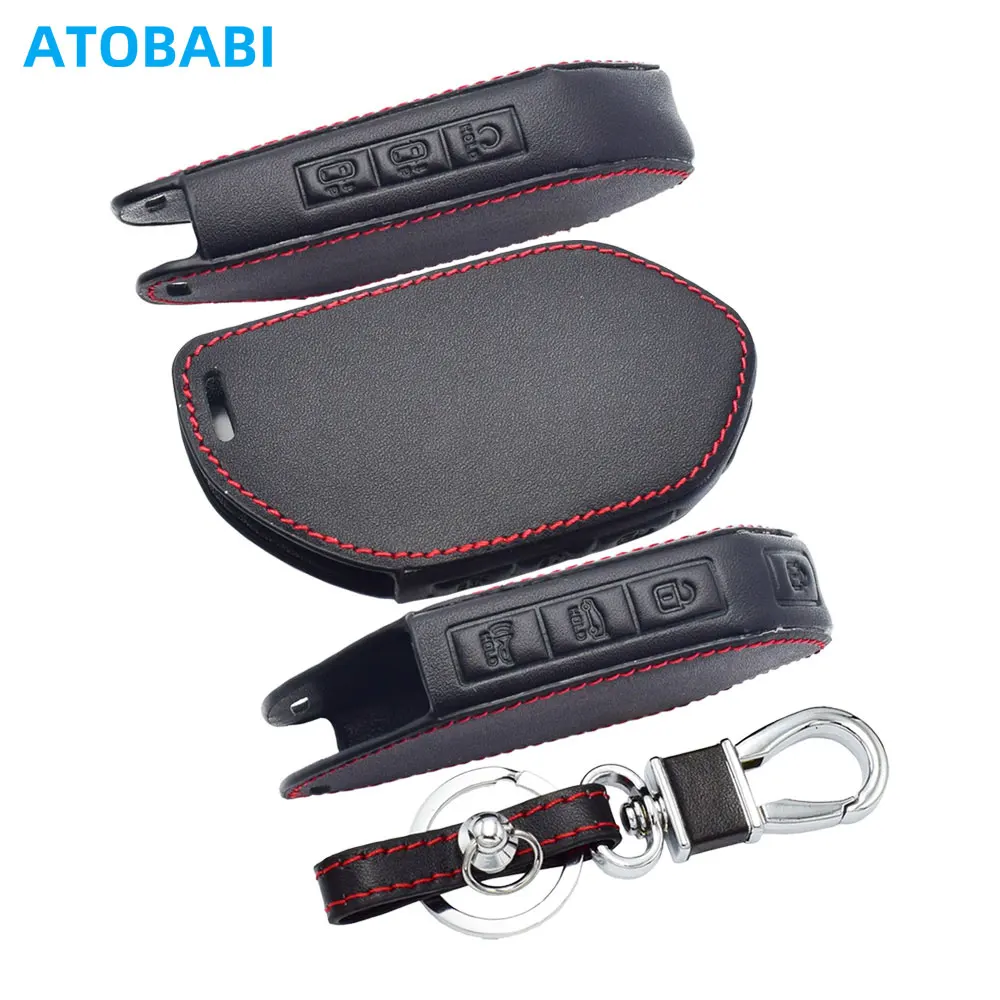 

Кожаный чехол для автомобильного ключа для Kia EV3 EV9 2024 K5 K8 Carnival Sorento Hybrid Smart Remote Fobs Shell Case Protector Автоаксессуары