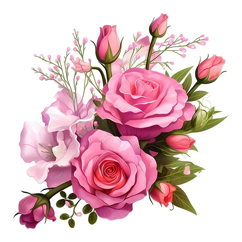 

Настенная наклейка ПВХ Красная роза S258